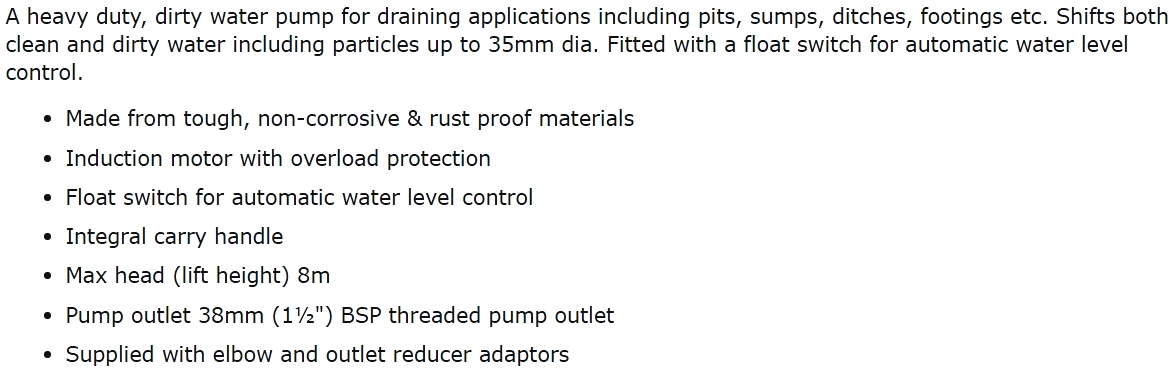 משאבת מים חשמלית CLARKE PSV3A